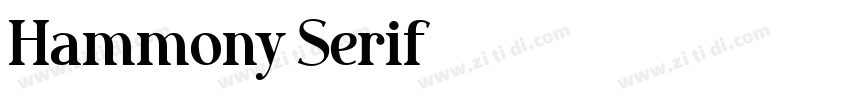 Hammony Serif字体转换